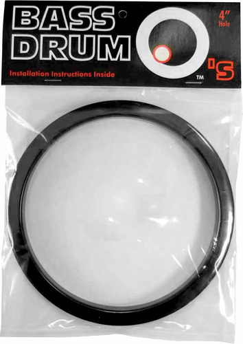 Кольцо для отверстия в переднем пластике бас-барабана Drum O's 4" Black