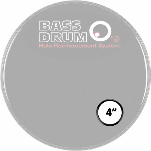 Кольцо для отверстия в переднем пластике бас-барабана Drum O's 4" Black